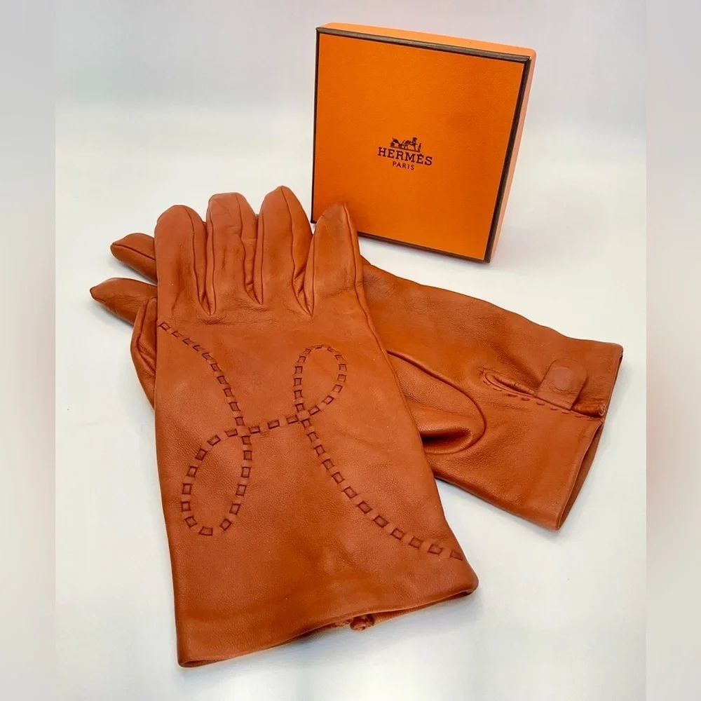 Hermès Lisbon Lambskin Leather Gloves